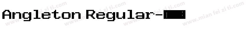 Angleton Regular字体转换